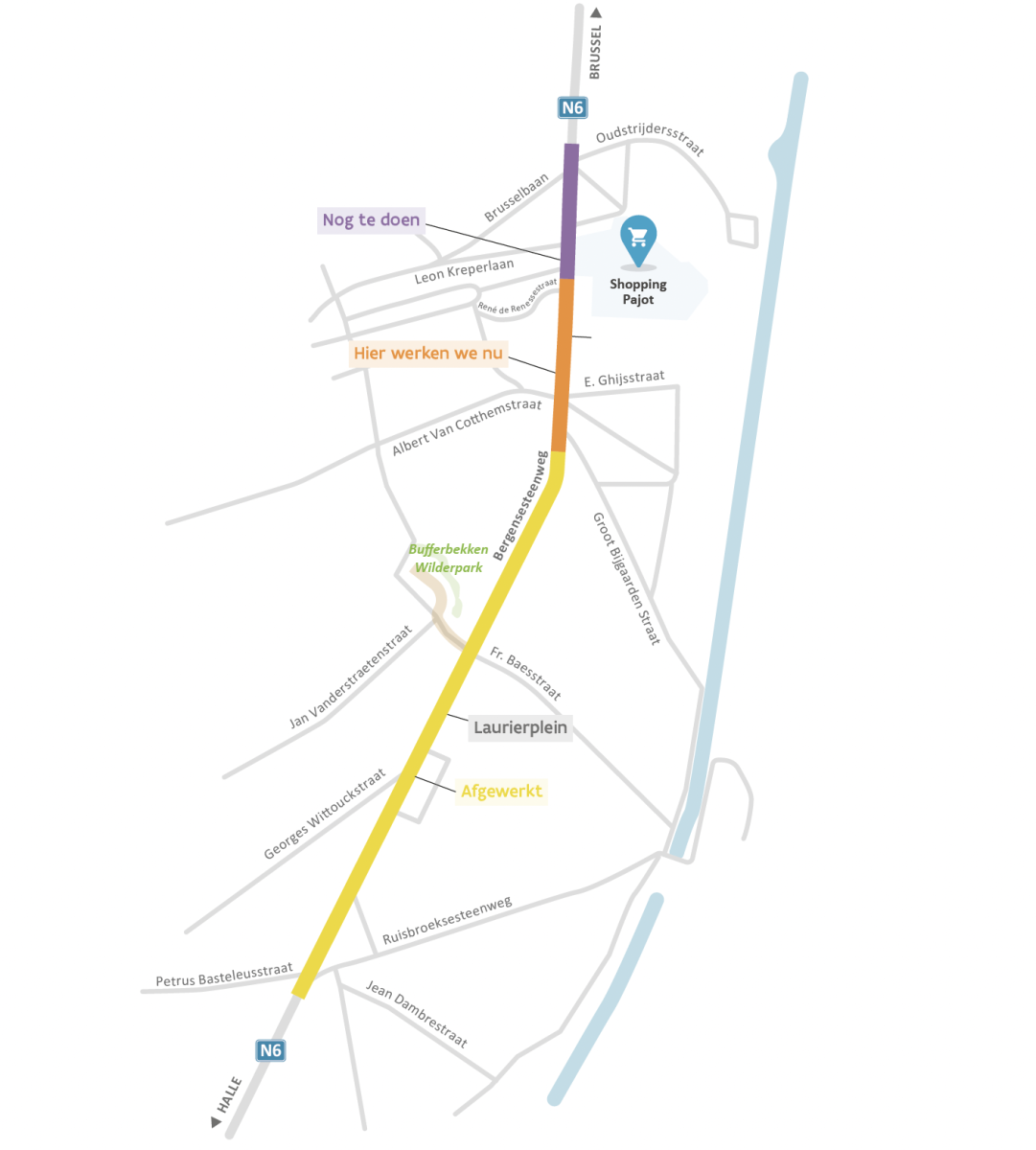 Planning werken. ©Agentschap Wegen en Verkeer