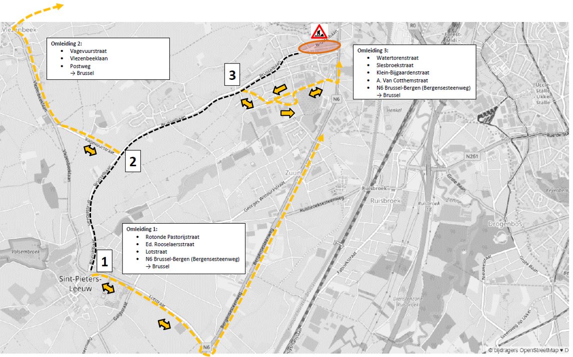 Fase 2 - omleiding doorgaand verkeer