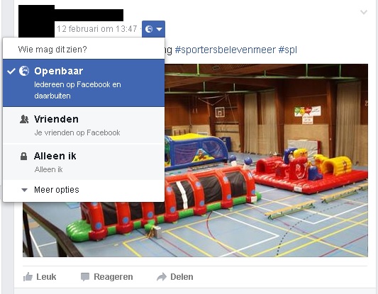 Op deze manier maak je je foto openbaar op Facebook.
