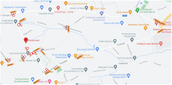 Signalisatieplan werken Pedestraat
