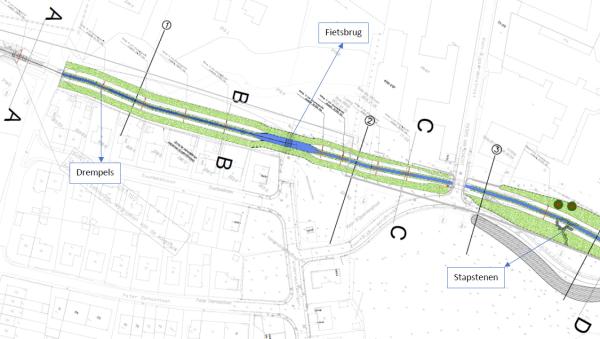 Kaart met nog geplande werken langsheen Zuunbeek