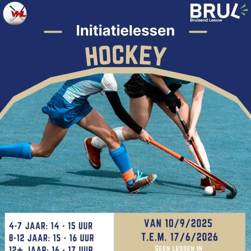 Initiatielessen hockey © Lokaal Bestuur Sint-Pieters-Leeuw