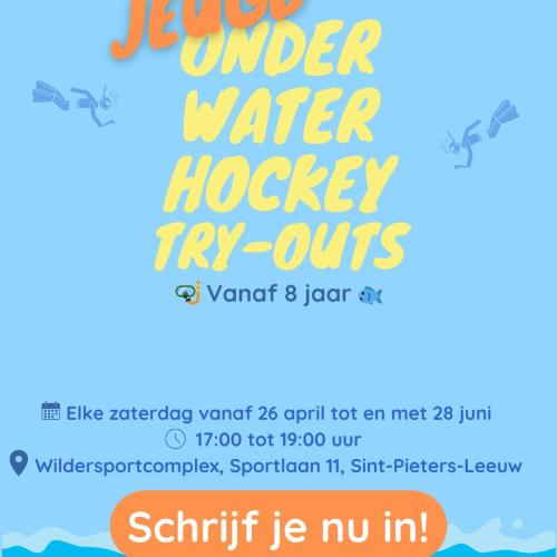 Onderwater hockey lessen © Zuunse Karpers VZW