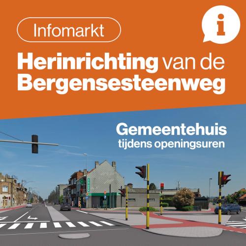 Infomarkt herinrichtingswerken Bergensesteenweg