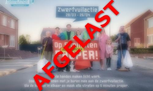 Zwerfvuilactie 2020 gaat niet door