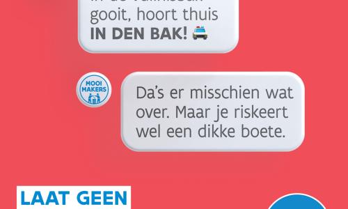 Laat geen afval achter