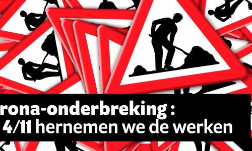 Wegenwerken Kreperlaan/Albertplein even stopgezet