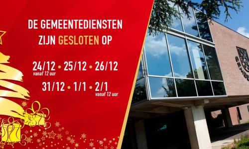 Openingsuren tijdens de feestdagen