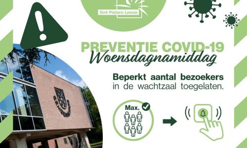 Beperkt aantal bezoekers in wachtzaal op woensdagnamiddag