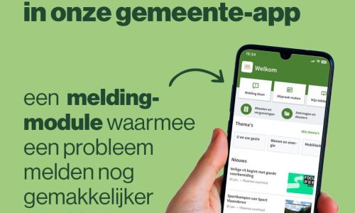 Nieuwe melding-module in gemeente-app
