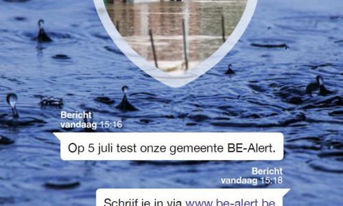 Test BE-Alert op 5 juli 2018