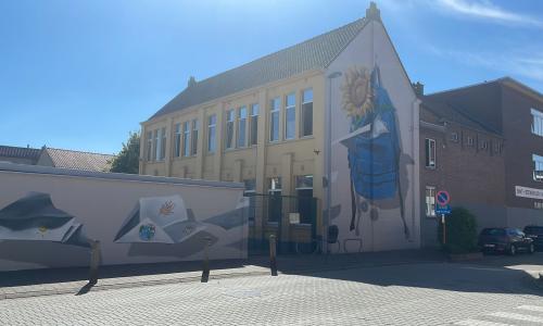 Muurschildering Negenmanneke