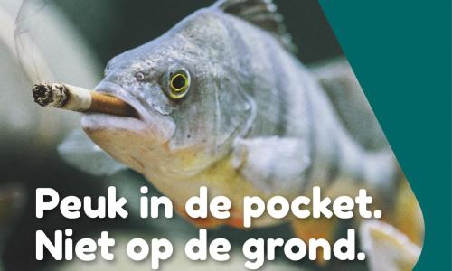 Peuk in de pocket. Niet op de grond!