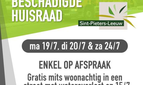 Regeling ophaling beschadigde huisraad bijgestuurd