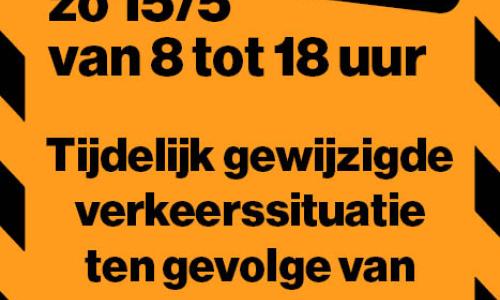 Tijdelijk gewijzigde verkeerssituatie op 15 mei voor Vlezenbeekse Pijl