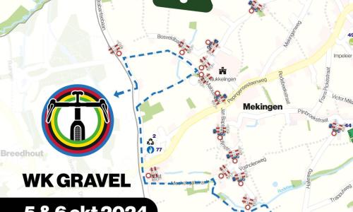 WK Gravel 5 en 6 oktober - Tijdelijke verkeersmaatregelen tussen 11 en 14 uur