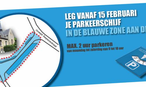 Blauwe zone aan de Rink vanaf 15 februari