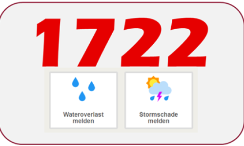 Nationaal nummer 1722 voor niet-dringende oproepen naar de brandweer