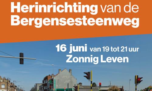 Infomoment herinrichting Bergensesteenweg op 16 juni