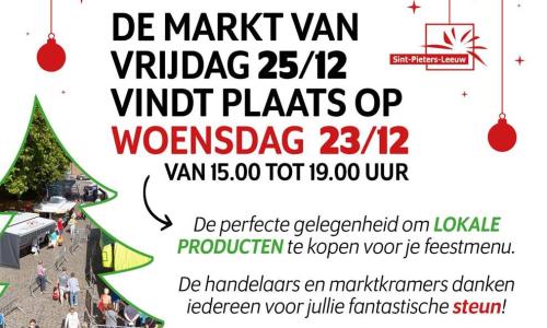 Wekelijkse markt vindt woensdag plaats