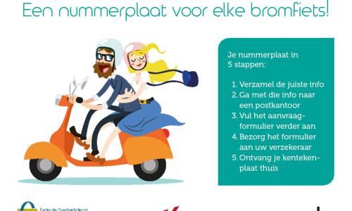 Een nummerplaat voor elke bromfiets!
