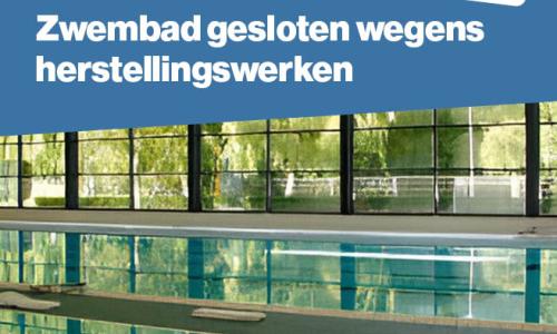 zwembad gesloten