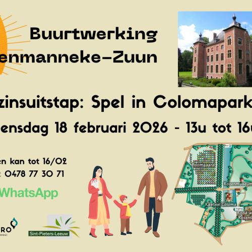 Gezinsuitstap: spel in Colomapark © buurthuis Negenmanneke