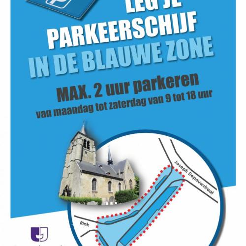 Blauwe zone aan de Rink vanaf 15 februari