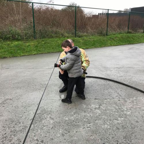 Bezoek aan de brandweer