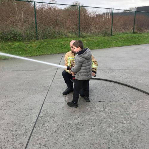 Bezoek aan de brandweer