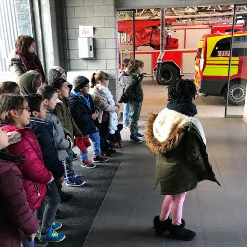 Bezoek aan de brandweer