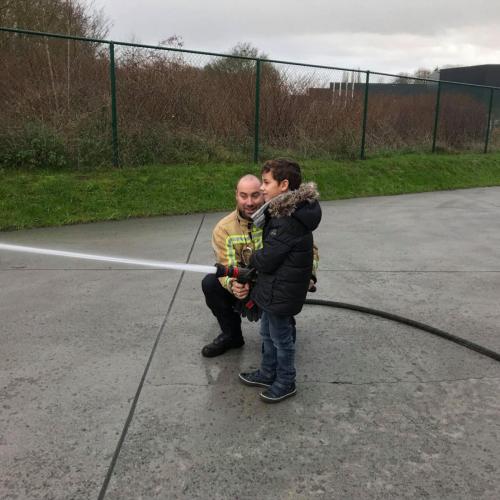 Bezoek aan de brandweer