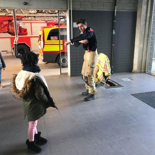 Bezoek aan de brandweer