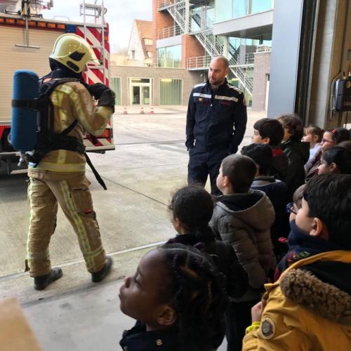 Bezoek aan de brandweer