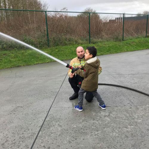 Bezoek aan de brandweer