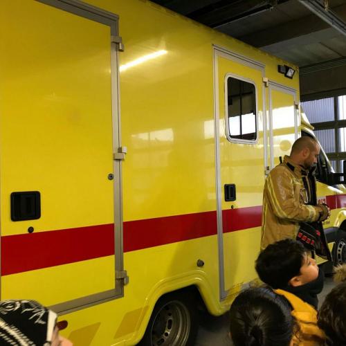 Bezoek aan de brandweer