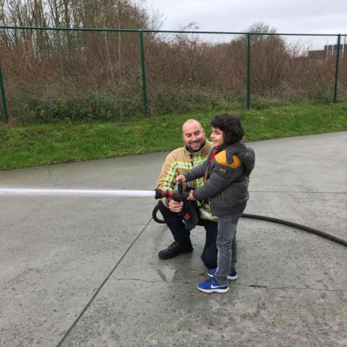 Bezoek aan de brandweer