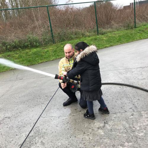 Bezoek aan de brandweer