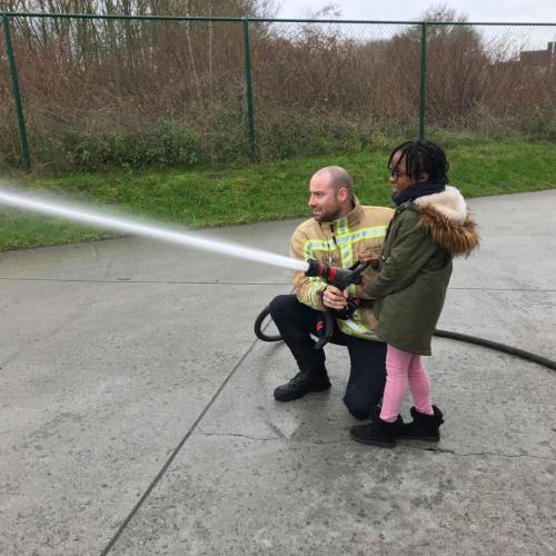Bezoek aan de brandweer